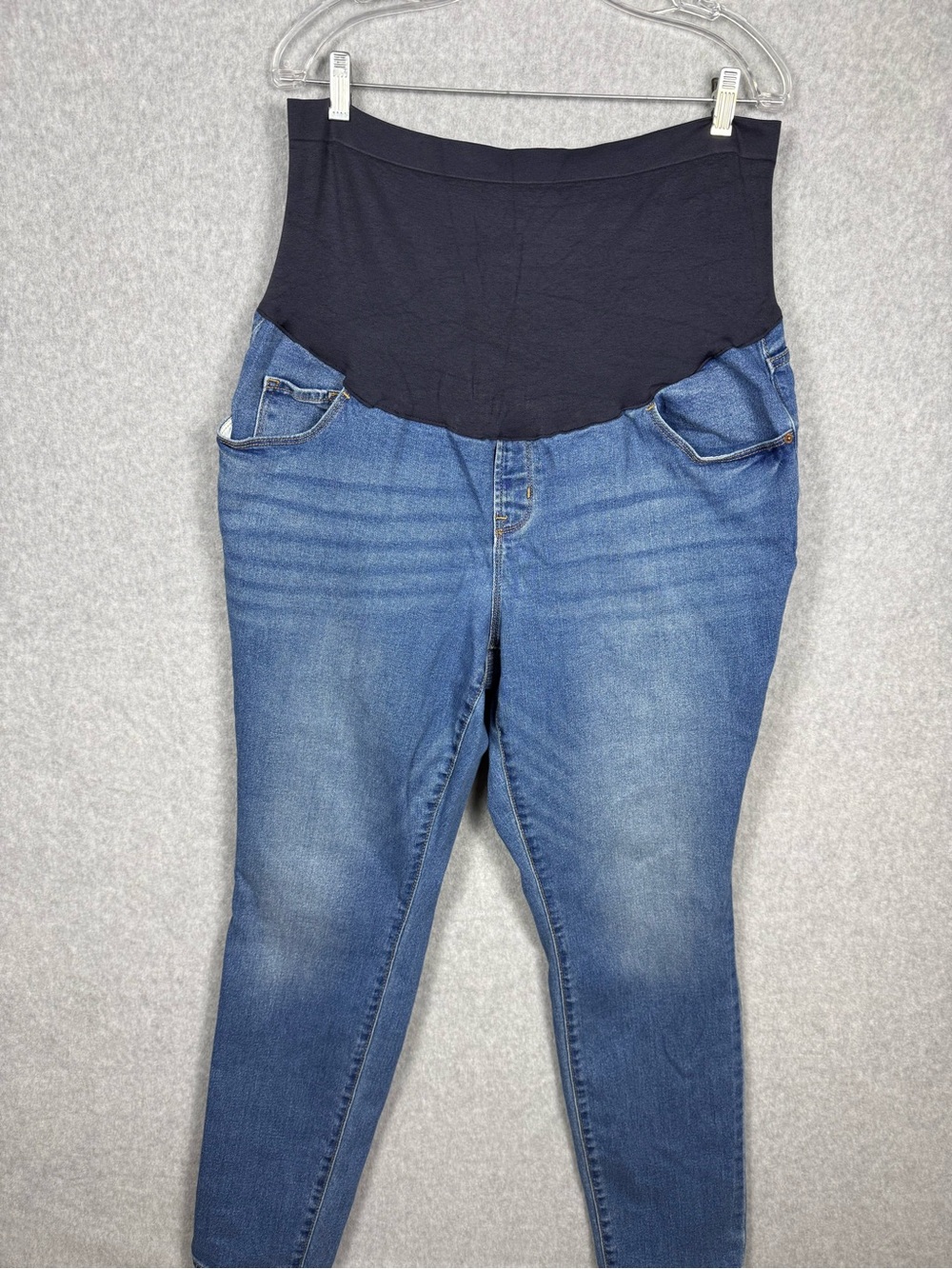 Old Navy Maternity SZ 18 Jeans Full Panel Blue Stretch Denim Casual Mamacore